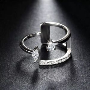 Brilliant AAA Austrian CZ Silver Ring